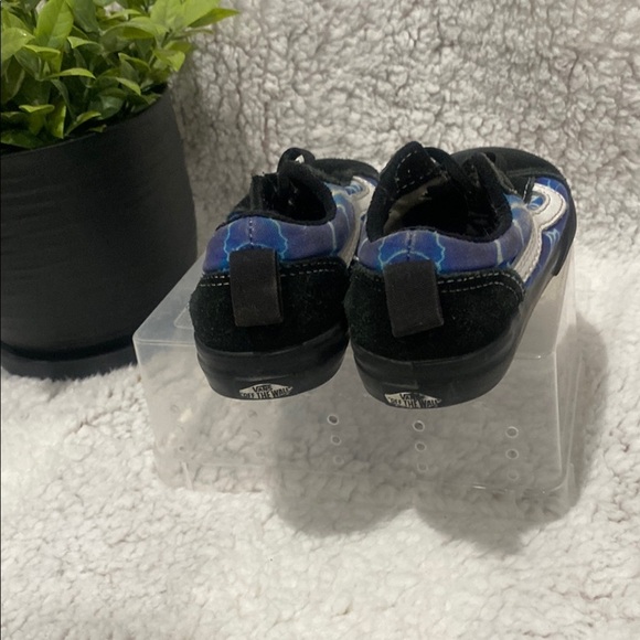Vans Black and Blue Sneakers with Iridescent Stripe size Toddler 9 - Picture 6 of 6